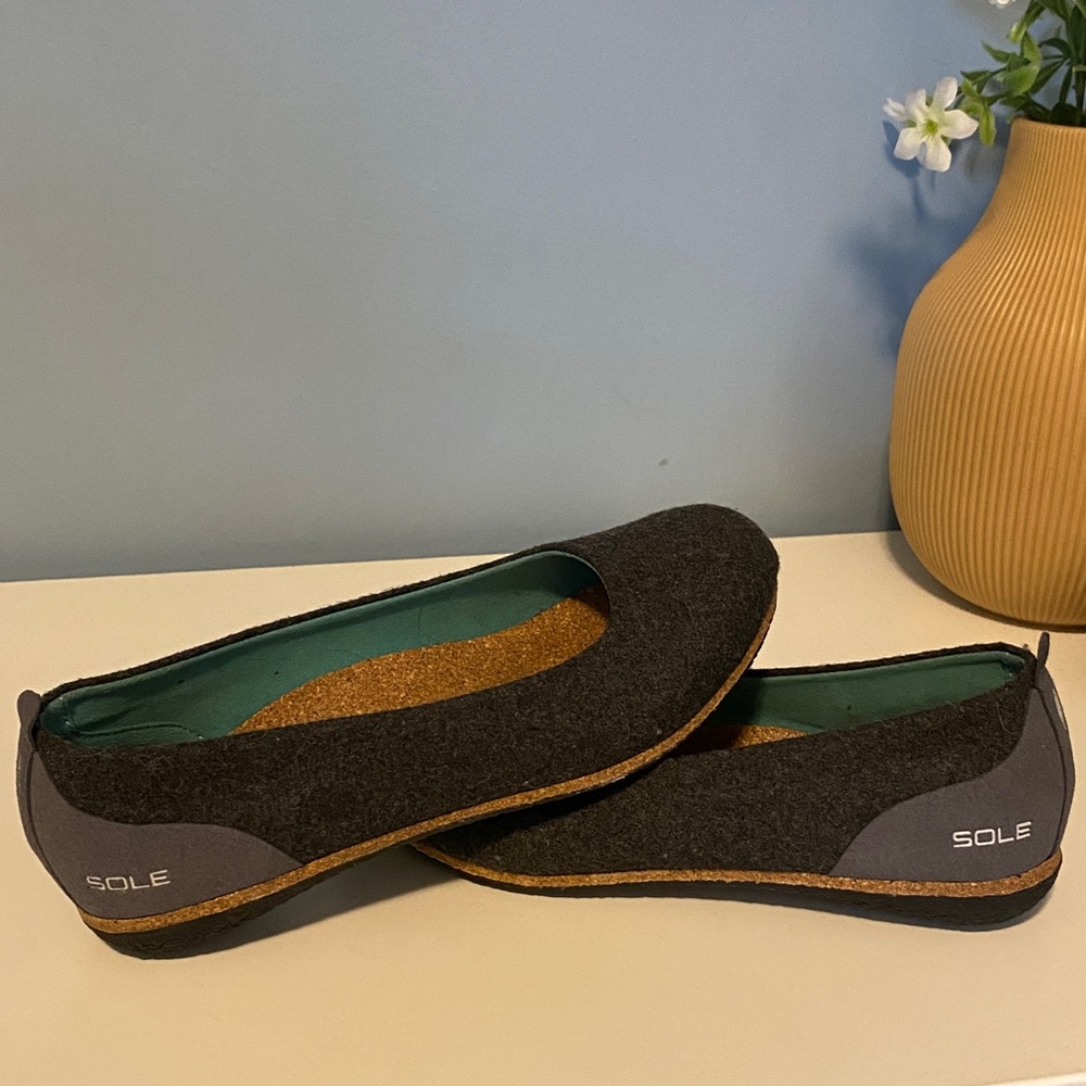 SOLE District by ReCork Grace Gray Shoes Size 6.5